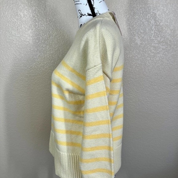 Philosophy women sweater yellow crew neck long sleeve sweater size M boho baddie - Picture 8 of 12